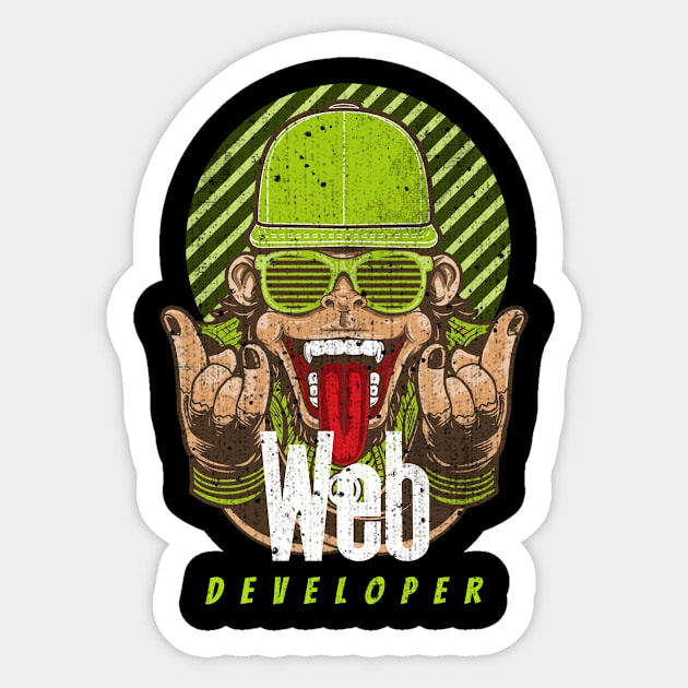 The Web Developer Sticker by ArtDesignDE